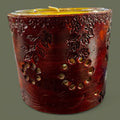 Leather wrapped candles